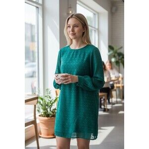 Maurice’s Teal Midi Long Sleeve Dress Size M